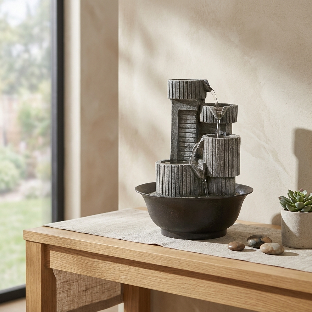 Sculptural Tabletop Fountain for Everyday Calm