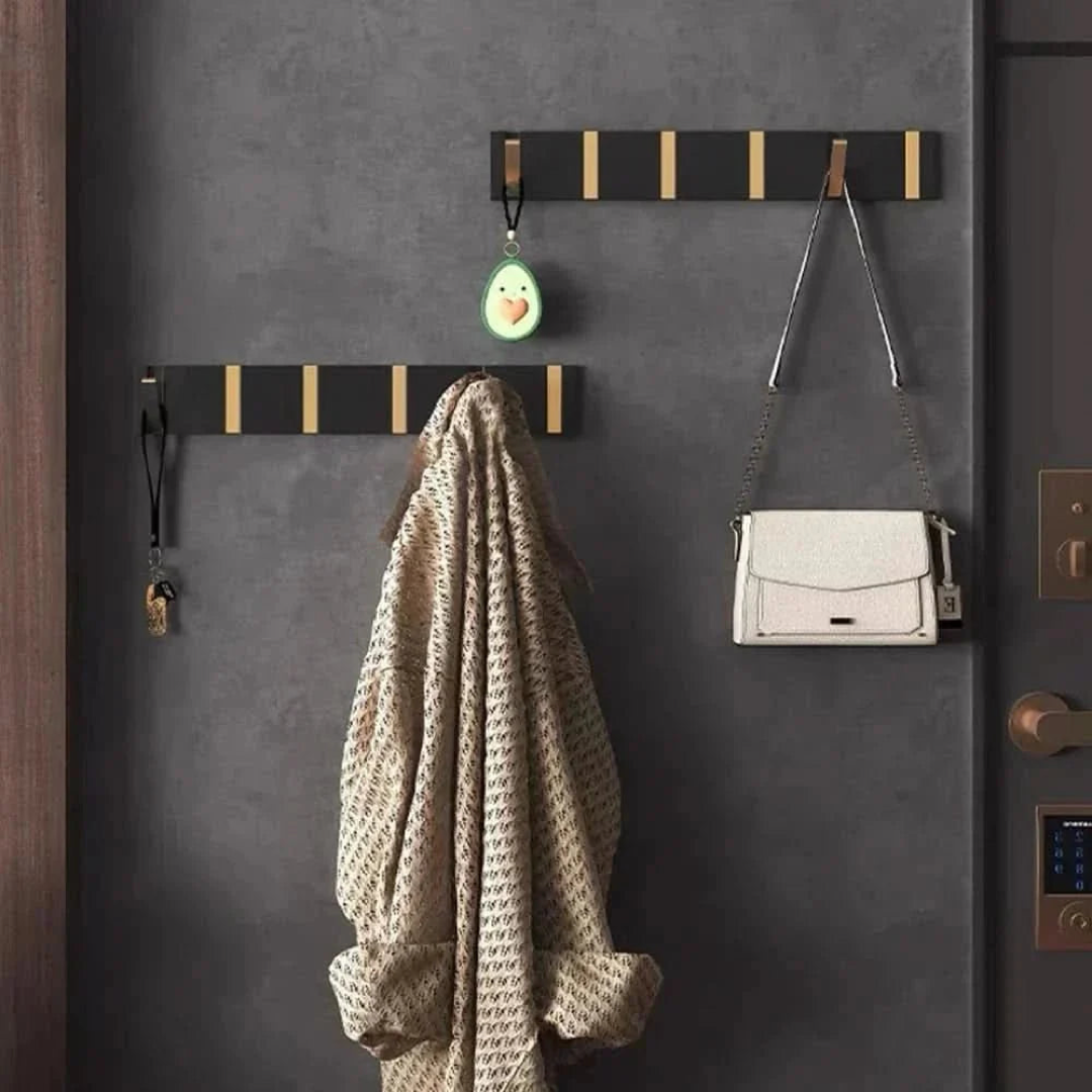 Flip-Down Wall Hook for Clutter-Free Storage