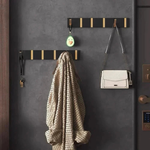 Flip-Down Wall Hook for Clutter-Free Storage