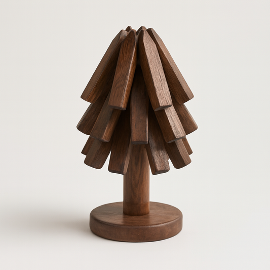 Walnut Tree Trivet for Space-Saving Protection