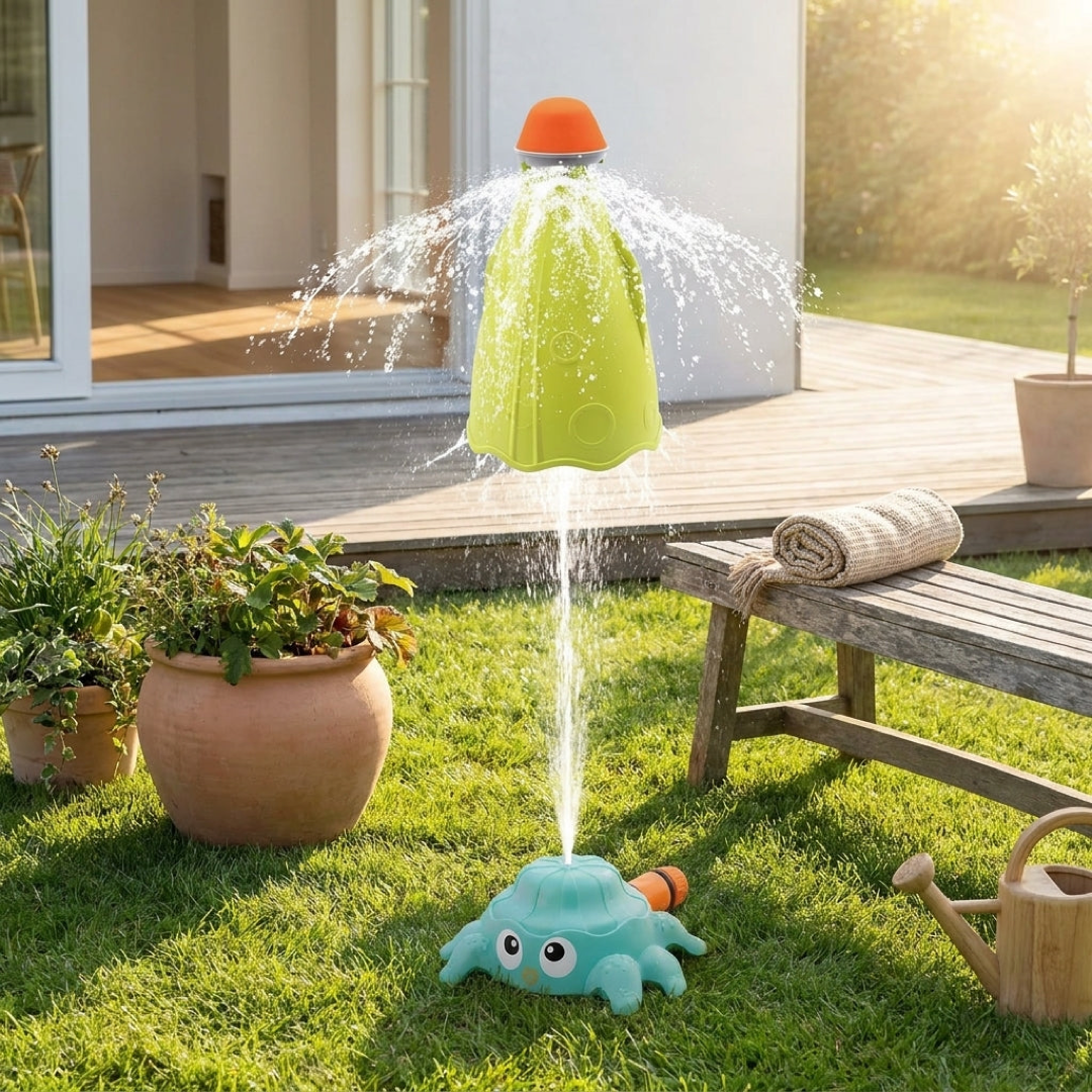 Rocket Sprinkler for 360° Backyard Fun
