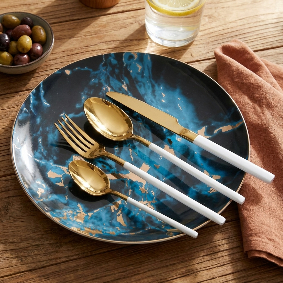 Sculpted Cutlery Set for Inviting Dining