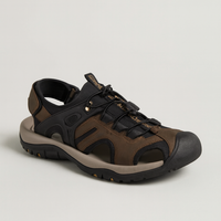 Men's Leather Adventure Sandals for Cool Comfort