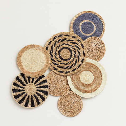 Woven Seagrass Wall Set for Natural Warmth