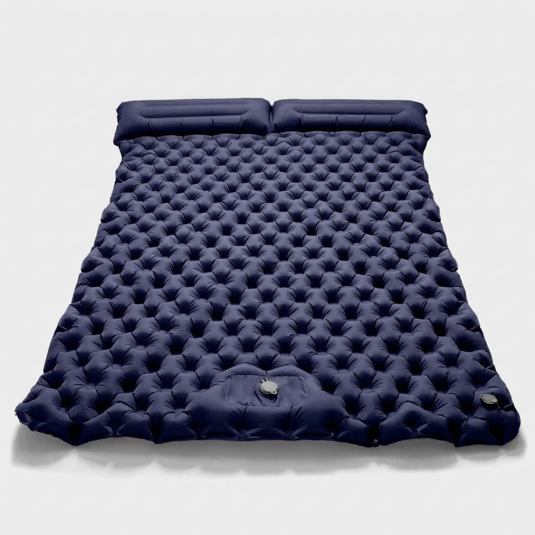 Self-Inflating Double Mattress for Easy Rest