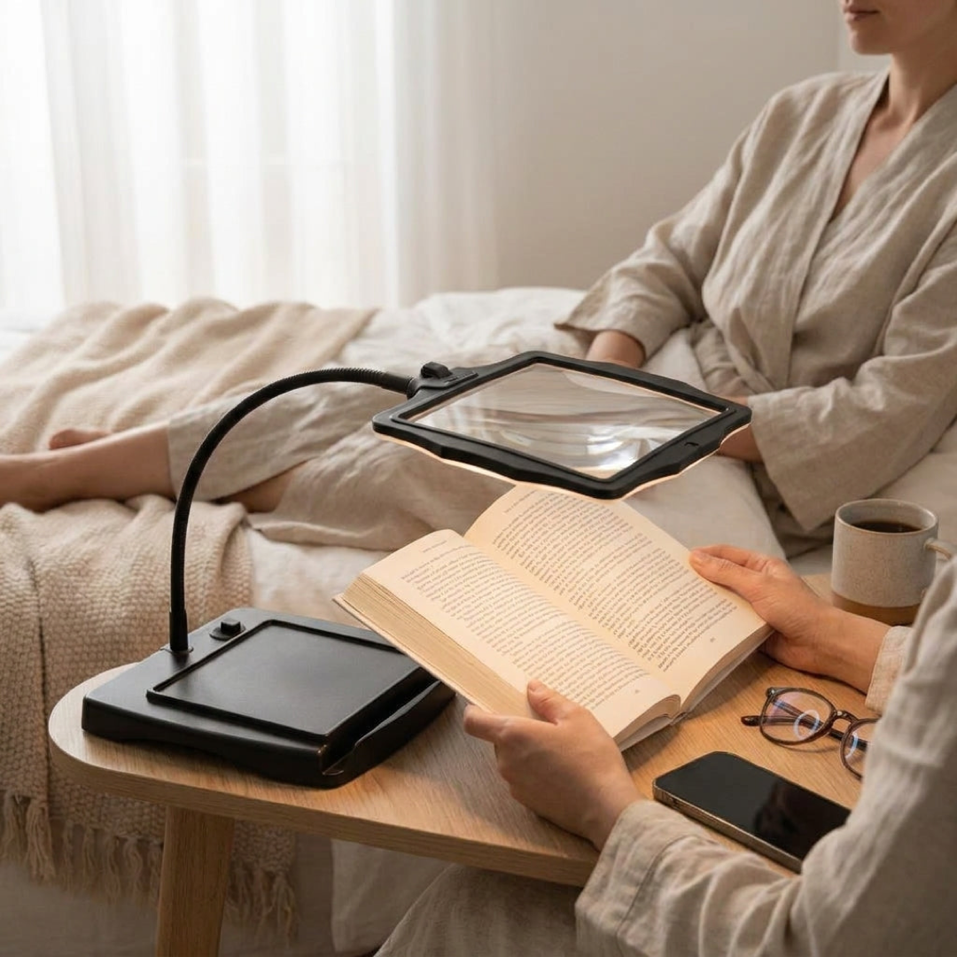 LED Desk Magnifier for Precision Work