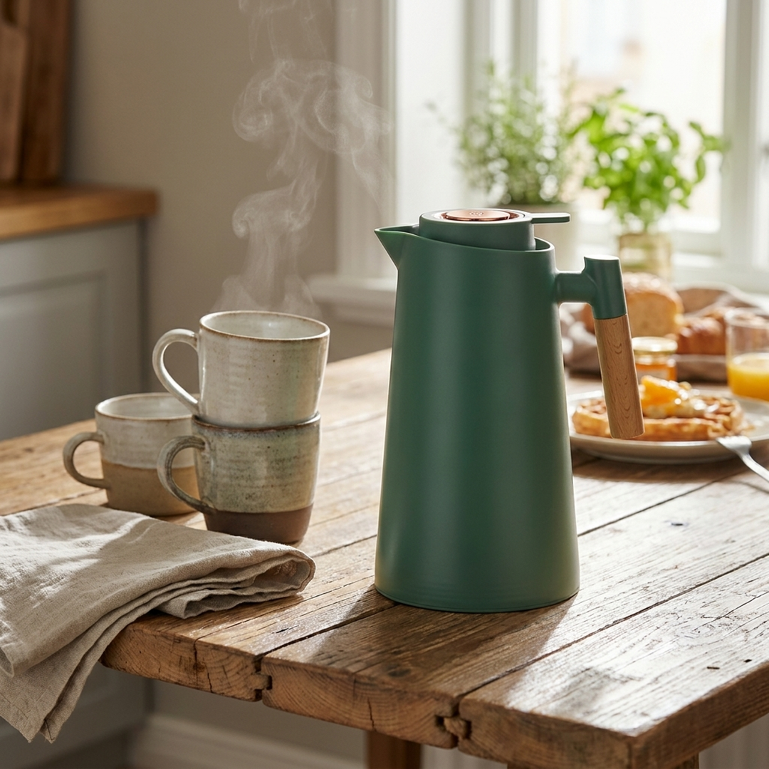 Temperature Display Thermos for Effortless Serving