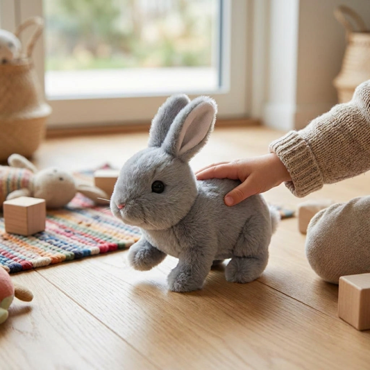 Hopping Plush Bunny for Engaging Play
