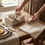 Reusable Linen-Blend Napkins for Elegant Dining