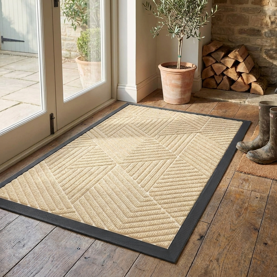 Low-Profile Absorbent Doormat for Drier Floors