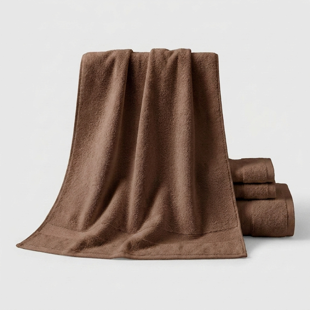 8-Piece Cotton Towel Set for Faster Drying
