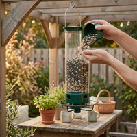 Squirrel-Proof Hummingbird Feeder for Easy Viewing