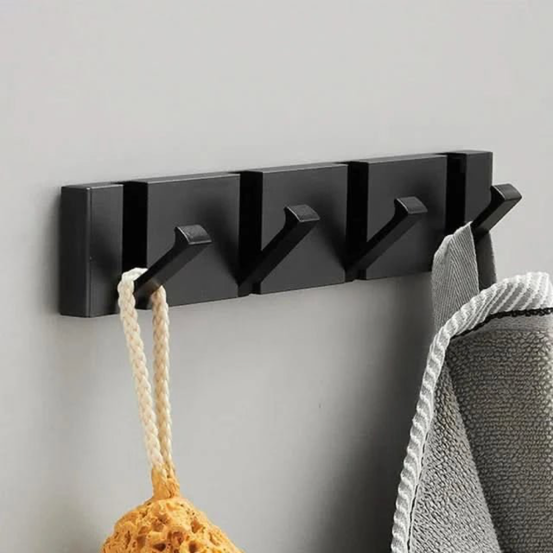 Flip-Down Wall Hook for Clutter-Free Storage