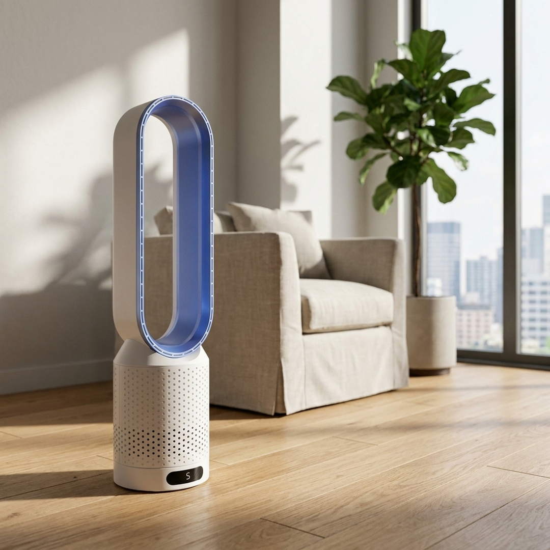Bladeless Tower Fan for Cleaner, Cooler Air