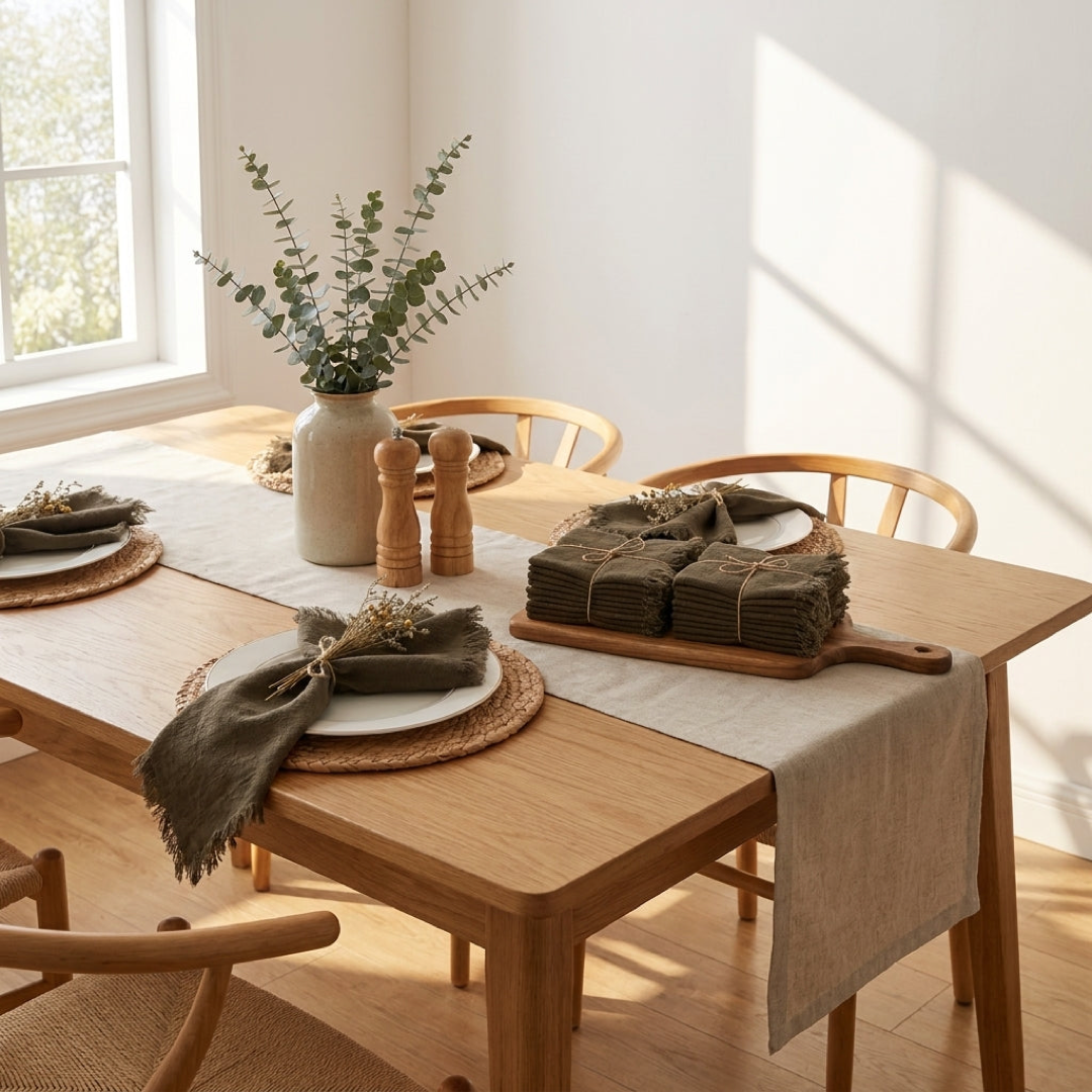 Rustic Fringe Napkin Set for Effortless Hosting