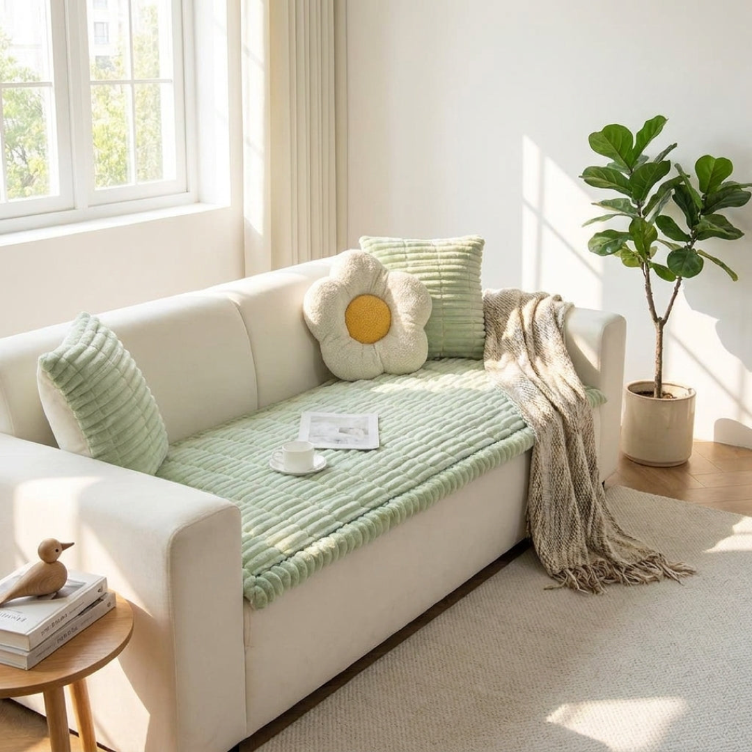 Plush Sofa Protector for Cozy Pet-Friendly Comfort