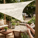 Triangle Sun Sail for Cool, Dry Outdoor Spaces