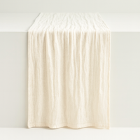 Cotton Gauze Table Runner for Effortless Elegance