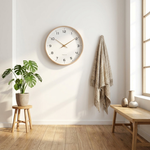 Silent Wood Wall Clock for Peaceful Spaces