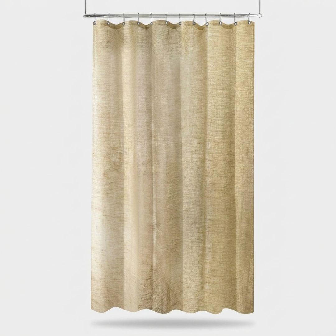 Natural Hemp Shower Curtain – Keeps Bathrooms Dry