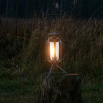 Dual-Flame Solar Lantern For Effortless Outdoor Glow