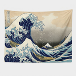 Hokusai Wave Tapestry for Effortless Wall Art
