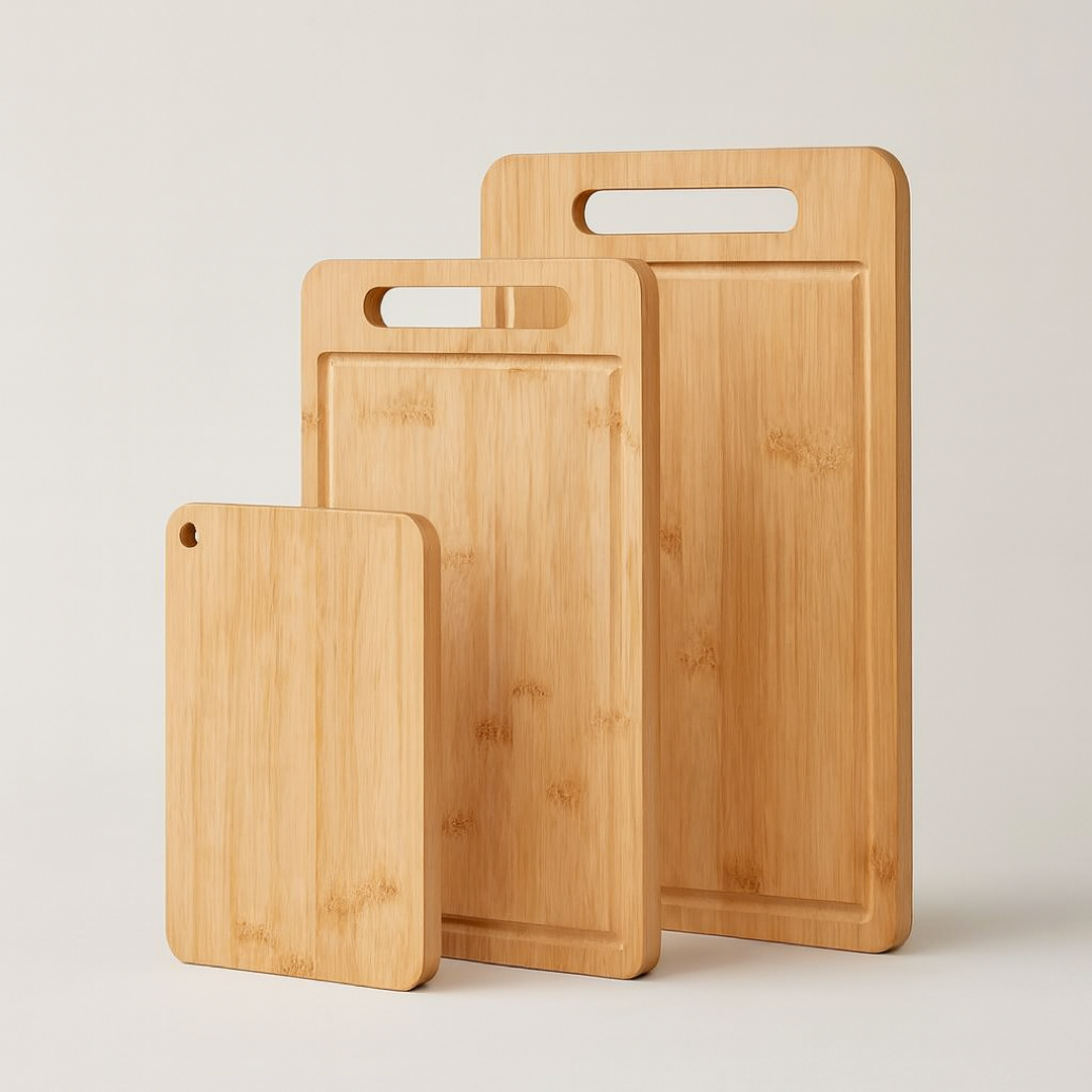 Double-Sided Wooden Prep Board for Safer Cooking