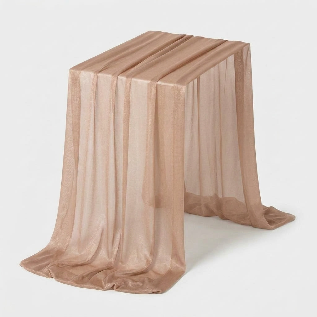 Sheer Table Runner for Effortless Event Styling
