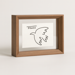 Solid Wood Floating Frame for Light-Filled Displays