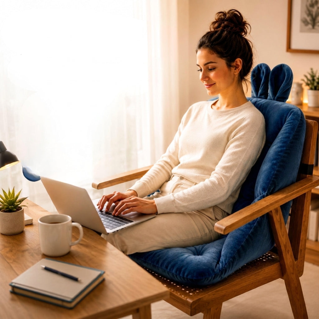 Memory Foam Seat Cushion for Long Sitting Comfort
