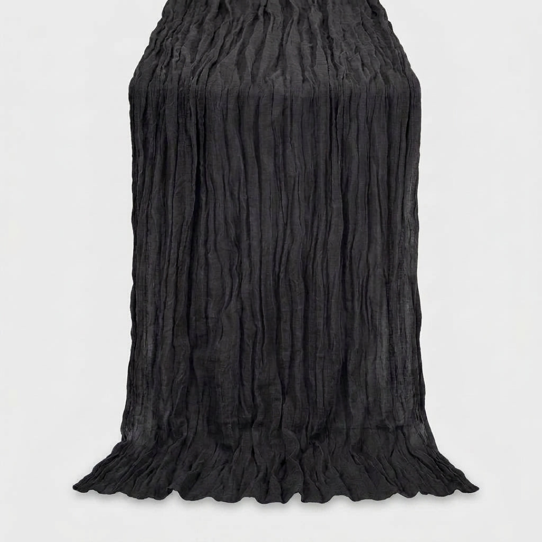 Lilac Gauze Table Runner for Effortless Elegance