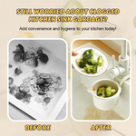 Sink-Edge Scrap Basket for Easier Cleanup