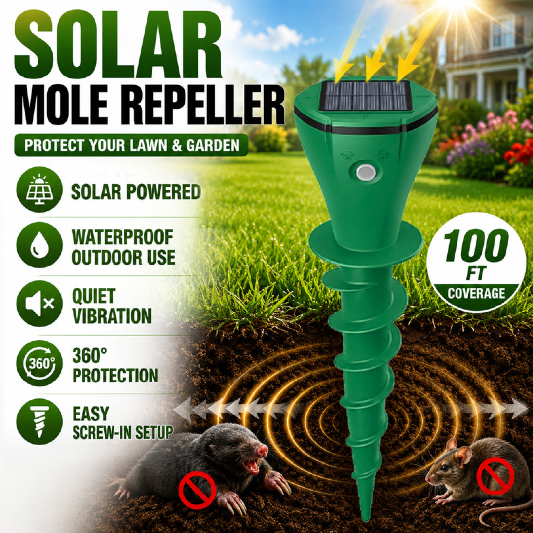 Solar Garden Pest Deterrent for Humane Protection