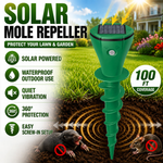 Solar Garden Stake for Burrowing Pest Control