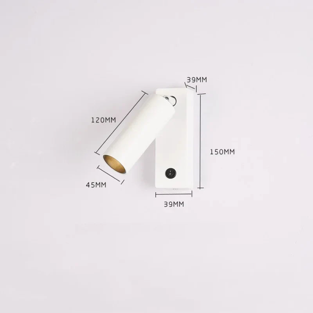 Adjustable LED Wall Light for Clutter-Free Reading