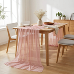 Sheer Chiffon Table Runner for Effortless Elegance