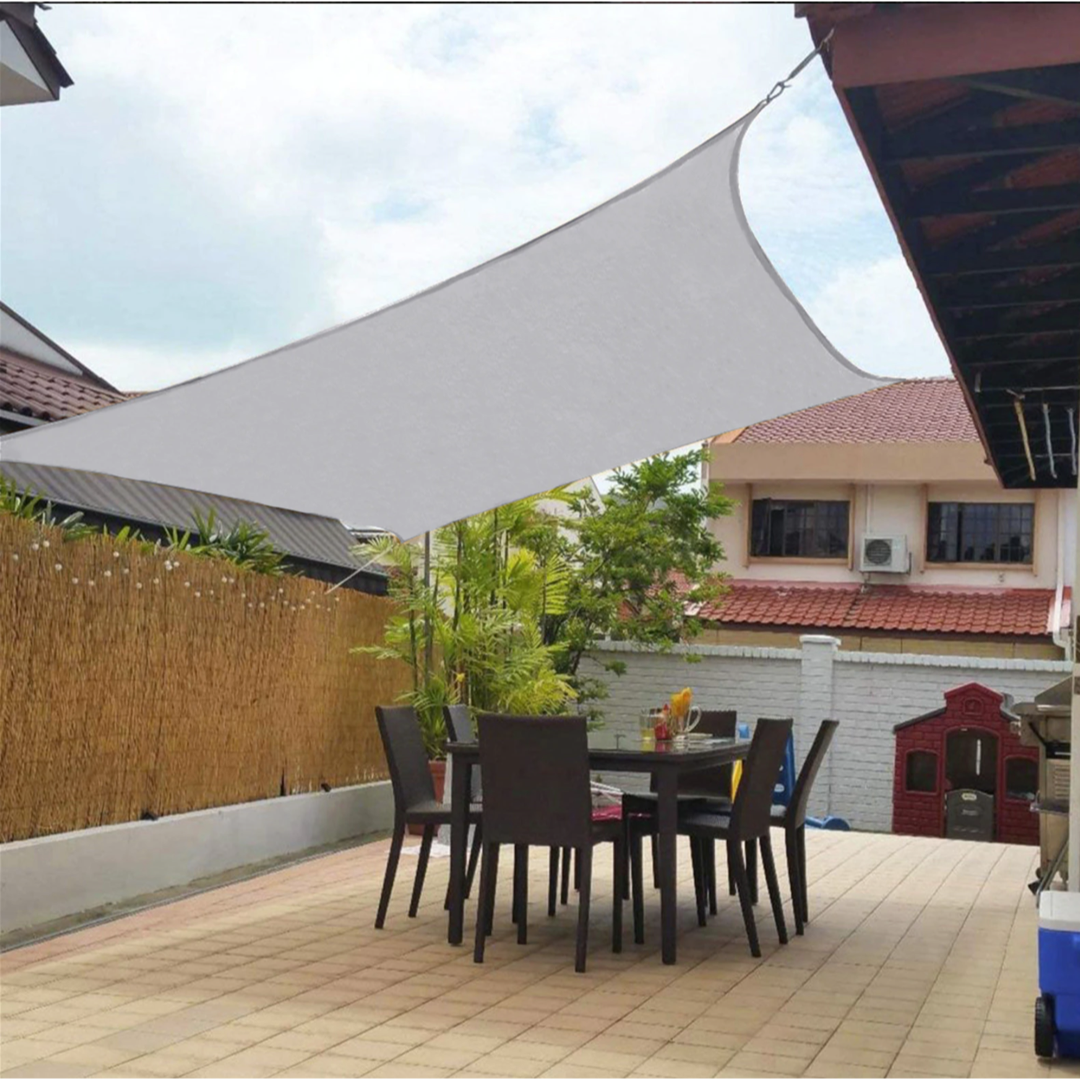 Sculptural Shade Sail for Cooler Outdoor Living