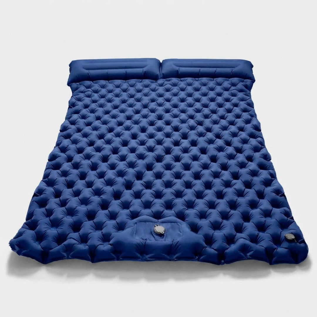 Self-Inflating Double Mattress for Easy Rest