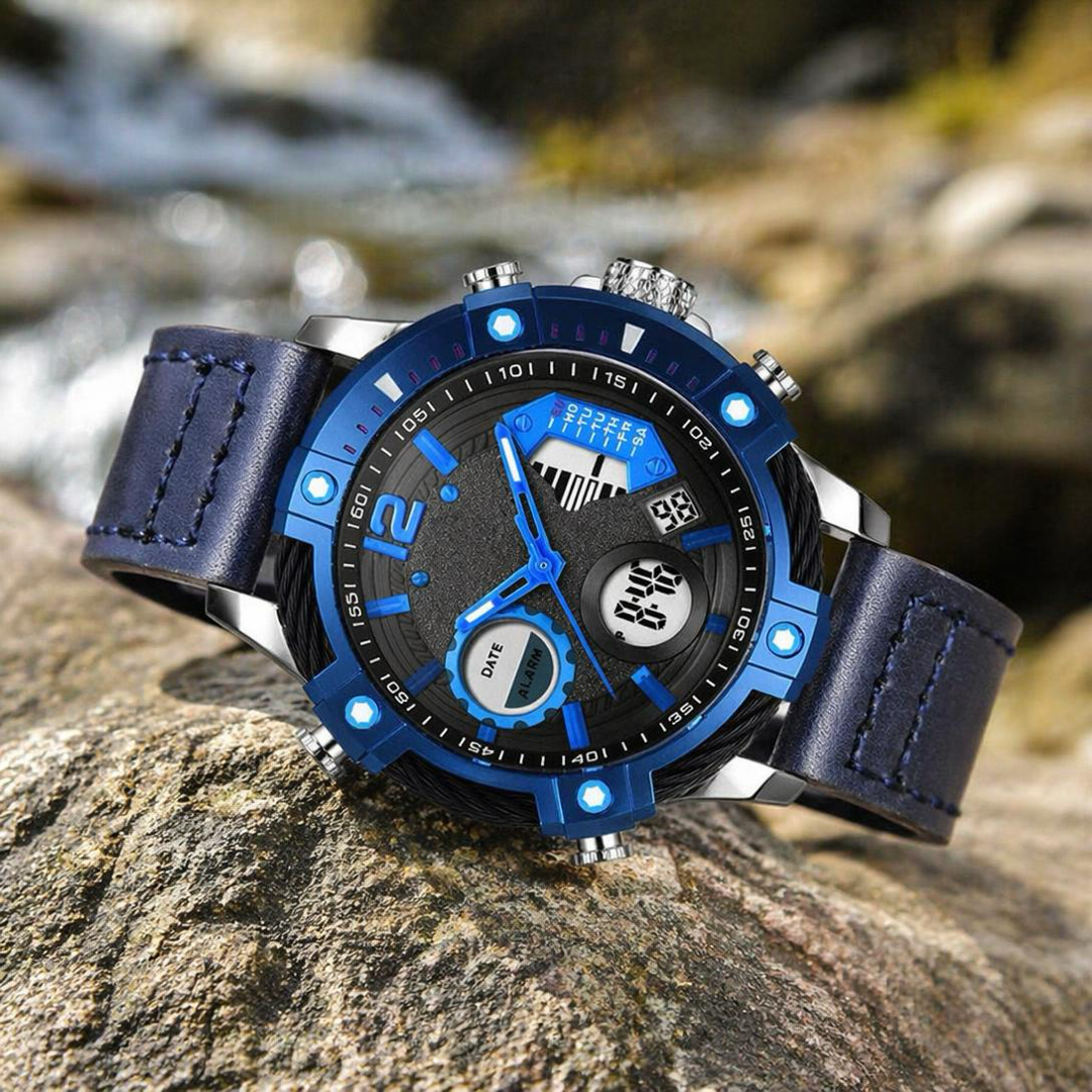 Analog-Digital Sports Watch for Everyday Reliability