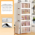 Clear-Front Storage Bins for Easy Access