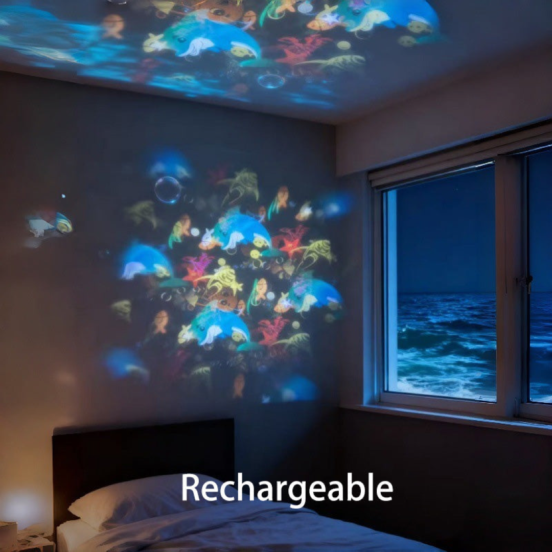 Ocean Wave Projector for Calming Ambience