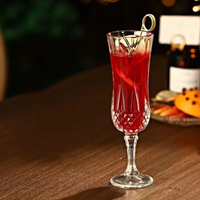Engraved Crystal Goblet for Elegant Sipping