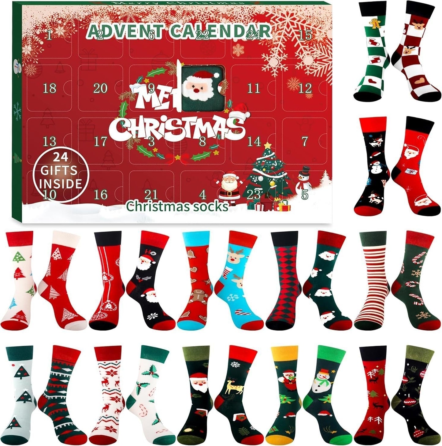 Christmas Stockings Advent Calendar For Festive Days