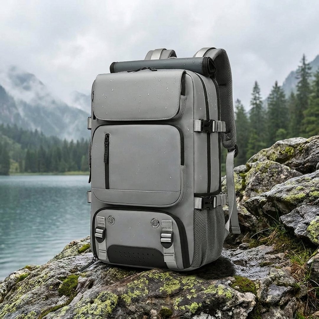 Waterproof Travel Backpack – Organized USB Access