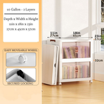 Clear-Front Storage Bins for Easy Access