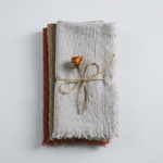 Frayed Cotton Napkin Set for Cozy Tables