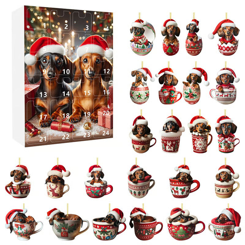 Dachshund Advent Calendar For Festive Holiday Decor