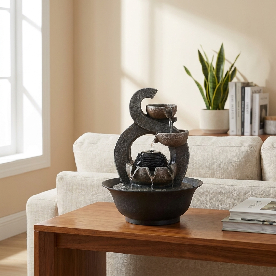 Sculptural Tabletop Fountain for Everyday Calm