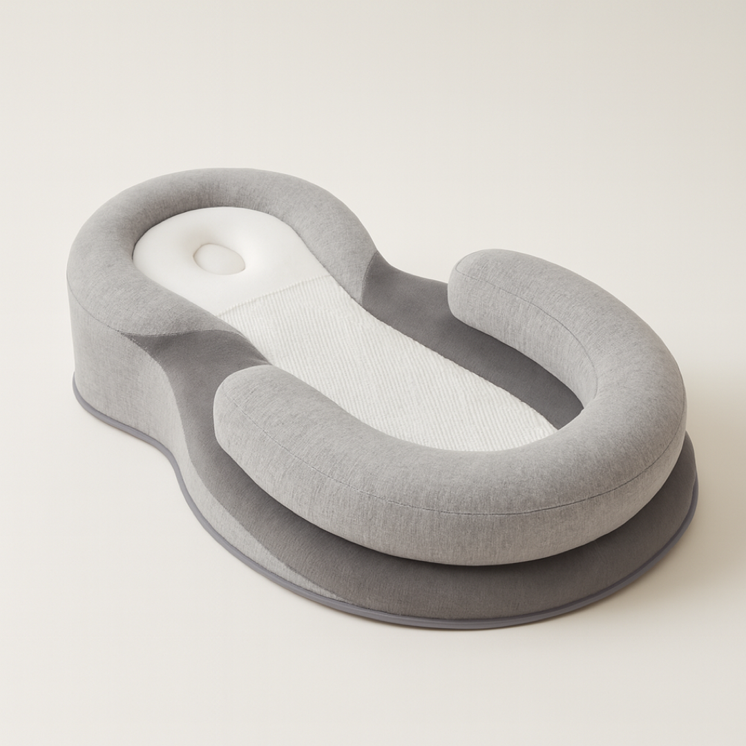 Contoured Baby Pillow For Gentle Head Support