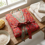 Reversible Cotton Kimono Robe for Easy Lounging